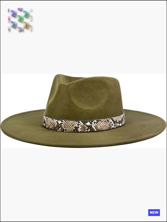 Big Wide Brim Felt Rancher Fedora Hat for Women and Men Boho Western main image 6